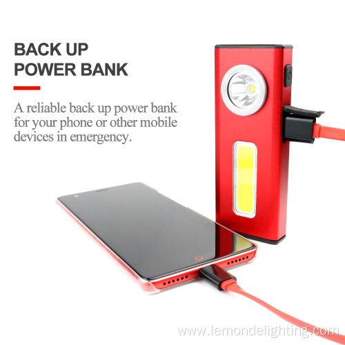 USB Rechargeable Magnetic Portable Pocket LED Work Light